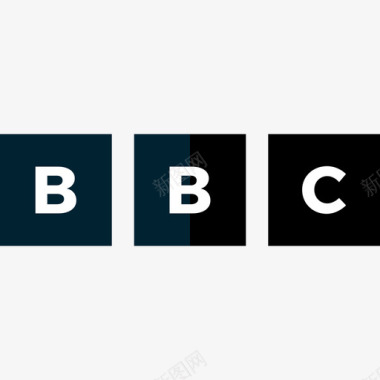 Bbc电影和电视标识平面图标图标