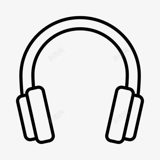 耳罩耳机消音耳机图标svg_新图网 https://ixintu.com 消音耳机 翻新 耳机 耳罩