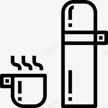 Thermo野营36线性图标图标