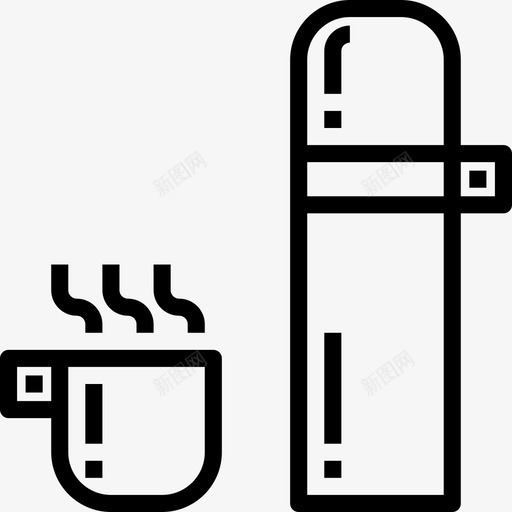 Thermo野营36线性图标svg_新图网 https://ixintu.com Thermo 线性 野营36