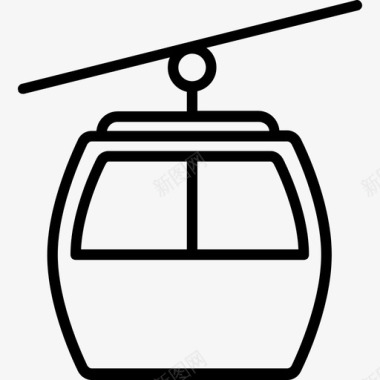 缆车舱探险3直线型图标图标