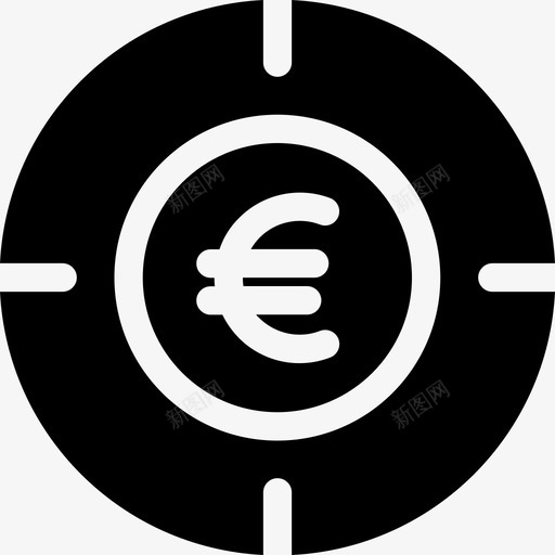 欧元银行和金融14稳健图标svg_新图网 https://ixintu.com 欧元 稳健 银行和金融14