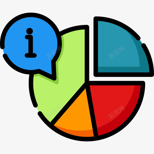 饼图帮助和支持9线性颜色图标svg_新图网 https://ixintu.com 帮助和支持9 线性颜色 饼图