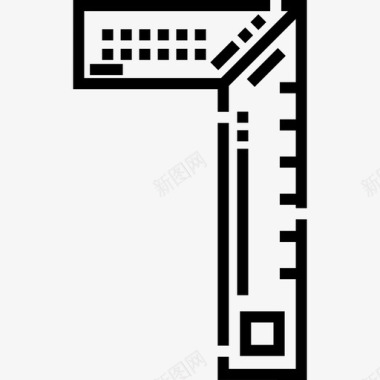 直尺工程16直线图标图标