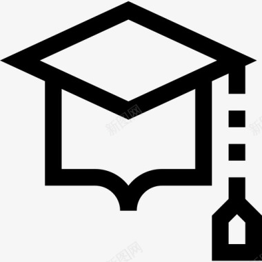 Mortarboard学校和教育4直系图标图标