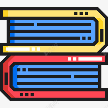 书籍学习32线颜色图标图标