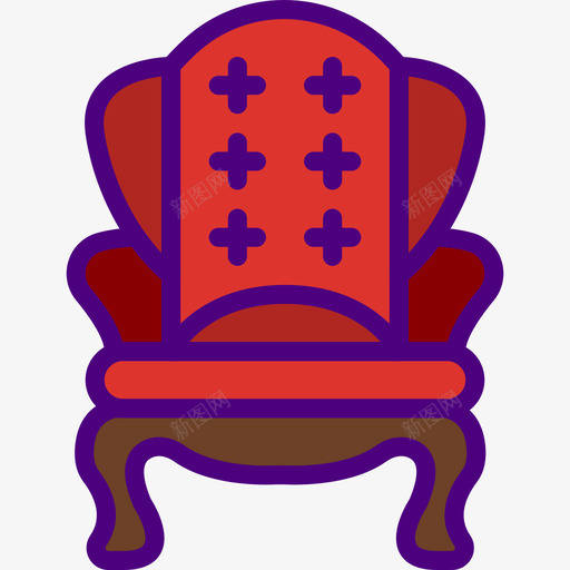 椅子家具和家居6线性颜色图标svg_新图网 https://ixintu.com 家具和家居6 椅子 线性颜色