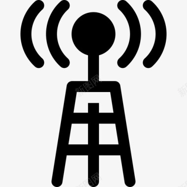 无线电天线通信和媒体19已填充图标图标