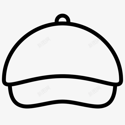 帽子配件服装图标svg_新图网 https://ixintu.com 帽子 时装 服装 轮廓帽 配件