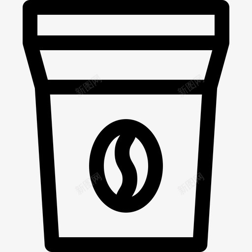 咖啡袋外卖11直线型图标svg_新图网 https://ixintu.com 咖啡袋 外卖11 直线型
