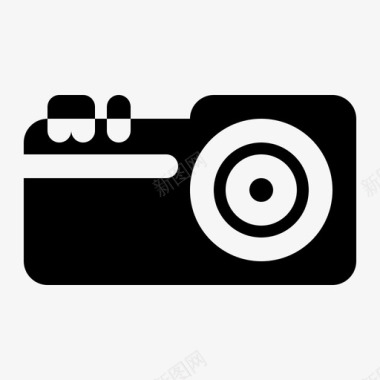 相机电子商务网上商店图标图标