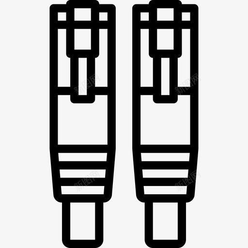 以太网pc组件2线性图标svg_新图网 https://ixintu.com pc组件2 以太网 线性