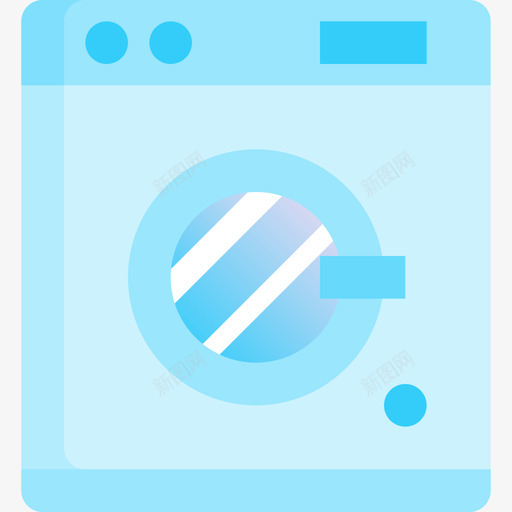 洗衣机家电6蓝色图标svg_新图网 https://ixintu.com 家电6 洗衣机 蓝色