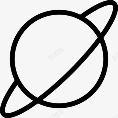 土星35号空间直线型图标图标