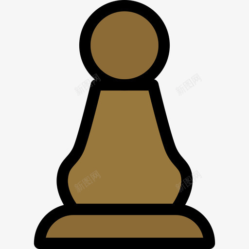 国际象棋游戏19线颜色图标svg_新图网 https://ixintu.com 国际象棋 游戏19 线颜色