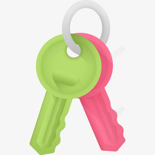 钥匙文具34彩色图标svg_新图网 https://ixintu.com 彩色 文具34 钥匙