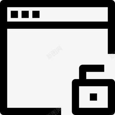 浏览器windows3线性图标图标