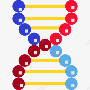 Dna医疗保健11扁平图标图标