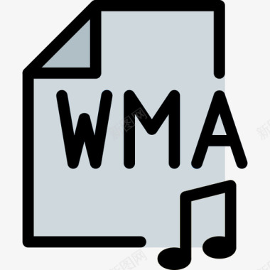 Wma音乐46线性颜色图标图标