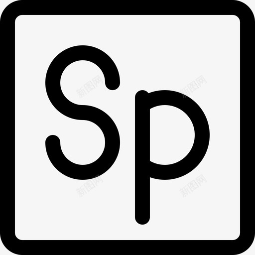 Sparkadobe徽标6线性图标svg_新图网 https://ixintu.com Spark adobe徽标6 线性