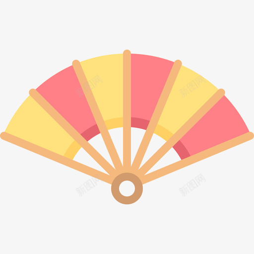 风扇夏季9扁平图标svg_新图网 https://ixintu.com 夏季9 扁平 风扇