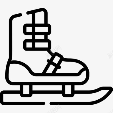 溜冰曲棍球4直线型图标图标