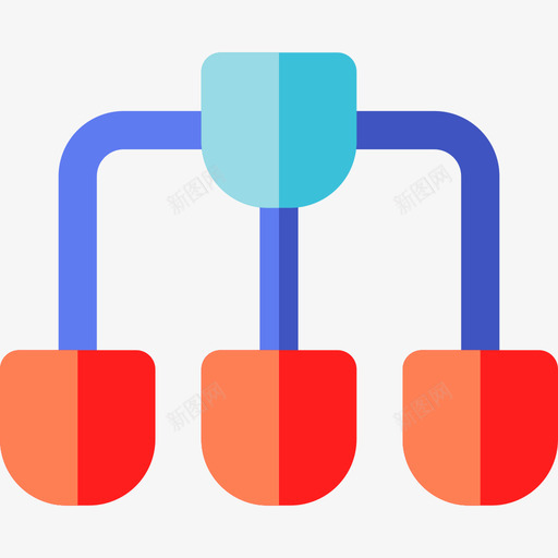 连接数字营销31扁平图标svg_新图网 https://ixintu.com 扁平 数字营销31 连接