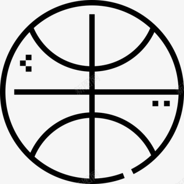 篮球健身62直线型图标图标