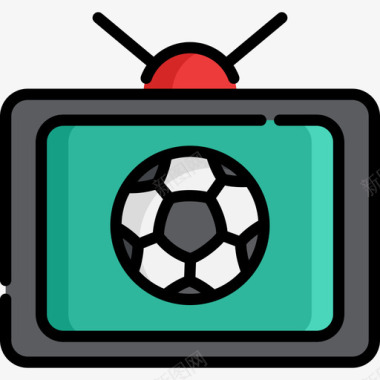 电视足球7线颜色图标图标