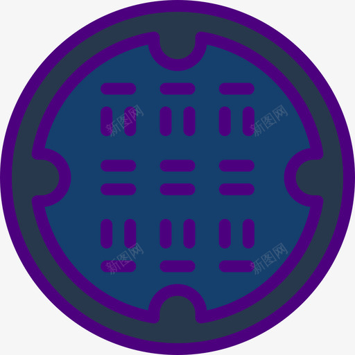 下水道城市11线性颜色图标svg_新图网 https://ixintu.com 下水道 城市11 线性颜色