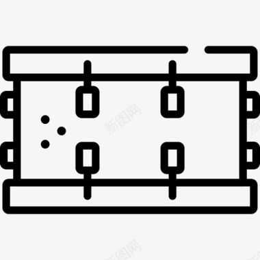 鼓音乐21线性图标图标