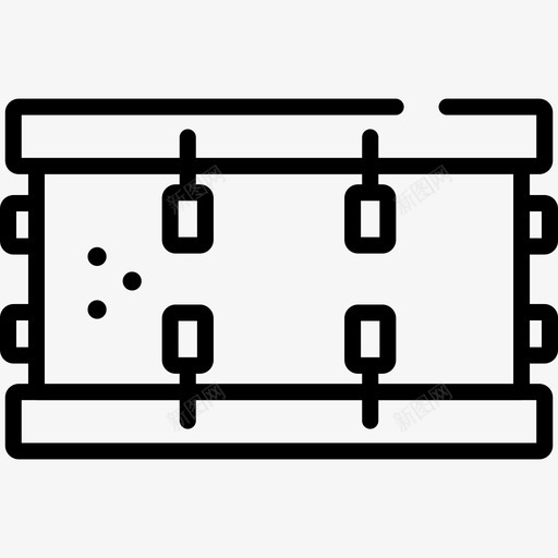 鼓音乐21线性图标svg_新图网 https://ixintu.com 线性 音乐21 鼓