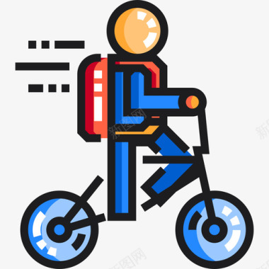 自行车大学5线颜色图标图标