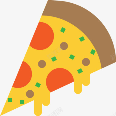 披萨41号派对平铺图标图标