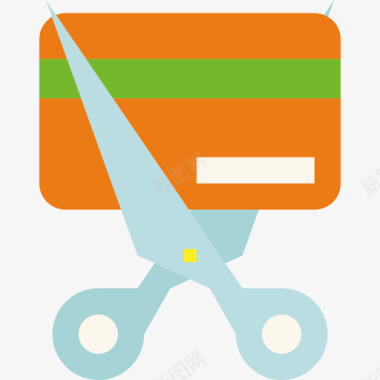 信用卡商务和金融58持平图标图标