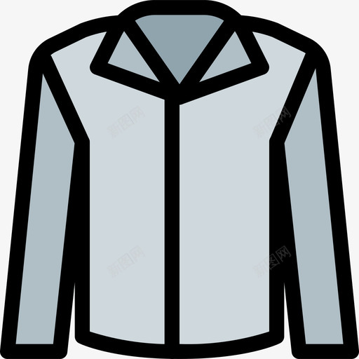 夹克衣服和附件2线性颜色图标svg_新图网 https://ixintu.com 夹克 线性颜色 衣服和附件2