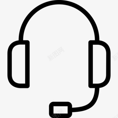 耳机游戏8线性图标图标