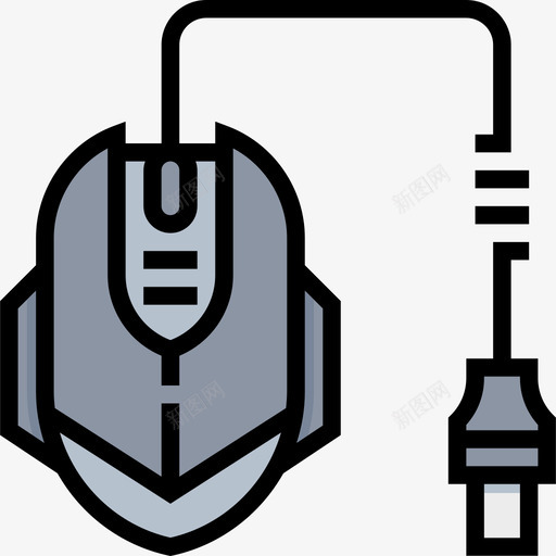 鼠标技术设备线颜色图标svg_新图网 https://ixintu.com 技术设备 线颜色 鼠标