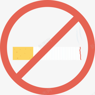 禁止吸烟医疗保健2公寓图标图标