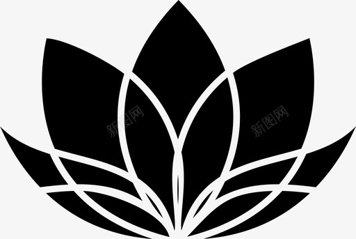 花美人花园图标svg_新图网 https://ixintu.com 植物 美人 花 花园 莲花