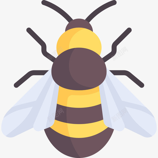 蜜蜂农业6平坦图标svg_新图网 https://ixintu.com 农业6 平坦 蜜蜂