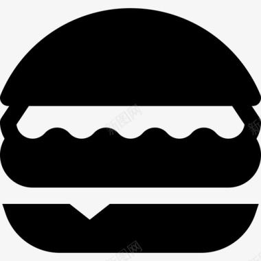 汉堡食品61填充图标图标