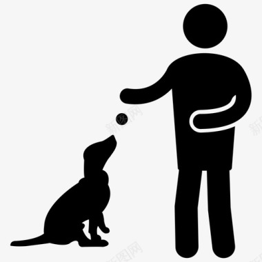 狗饼干狗食狗训练师图标图标