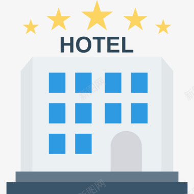 酒店酒店和餐厅2公寓图标图标