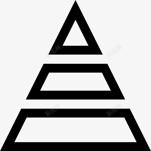 金字塔商业198直线型图标svg_新图网 https://ixintu.com 商业198 直线型 金字塔