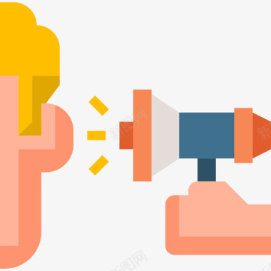 扬声器广告15扁平图标图标
