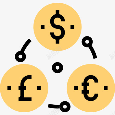 货币金融策略2黄影图标图标