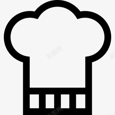 厨师帽面包店34直系图标图标