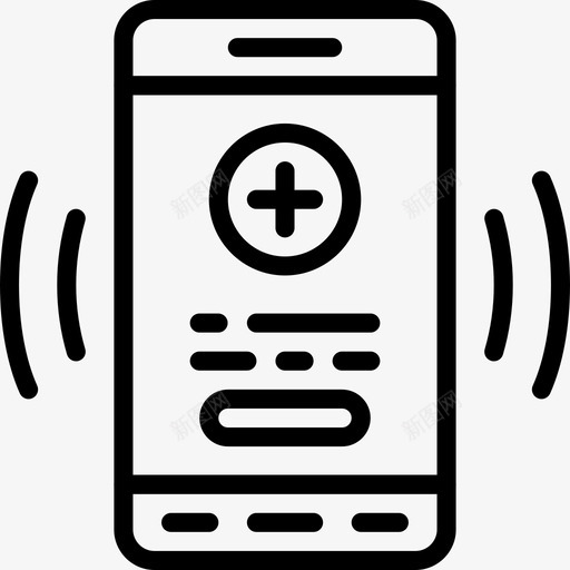 智能手机用户界面mobile3线性图标svg_新图网 https://ixintu.com 智能手机 用户界面mobile3 线性