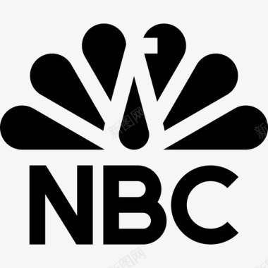 Nbc电影和电视标识3填充图标图标